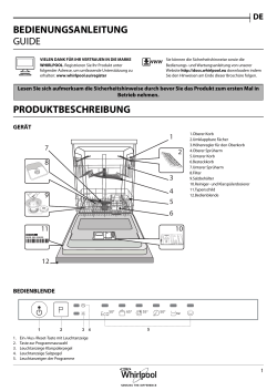 Whirlpool WRIE 2B19 - Owner's manual, Product information, User manual |  manualzz.com