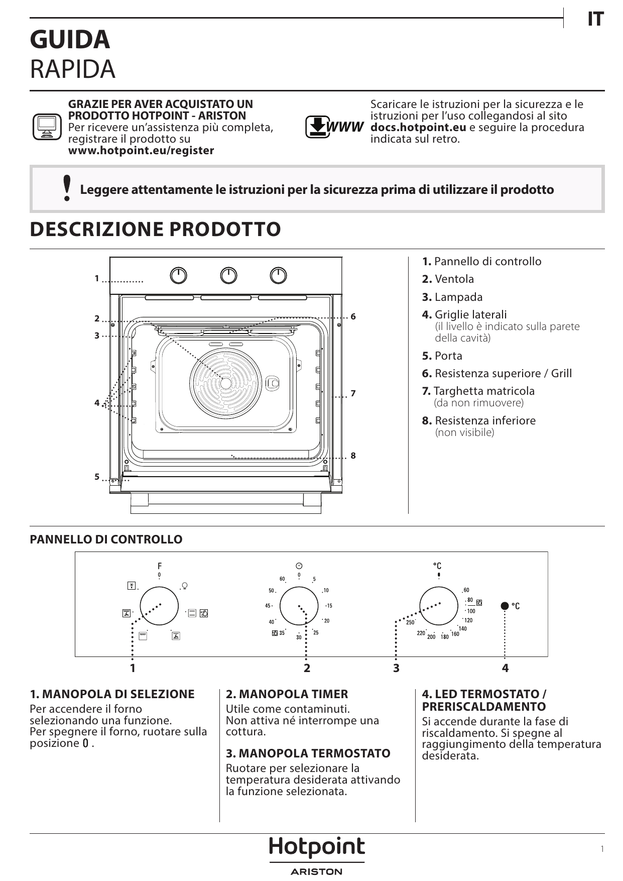 HOTPOINT/ARISTON 3AF 534 H IX HA Setup and user guide | Manualzz