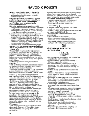 IKEA CFS 500 AL / 1 Instruction for Use | Manualzz