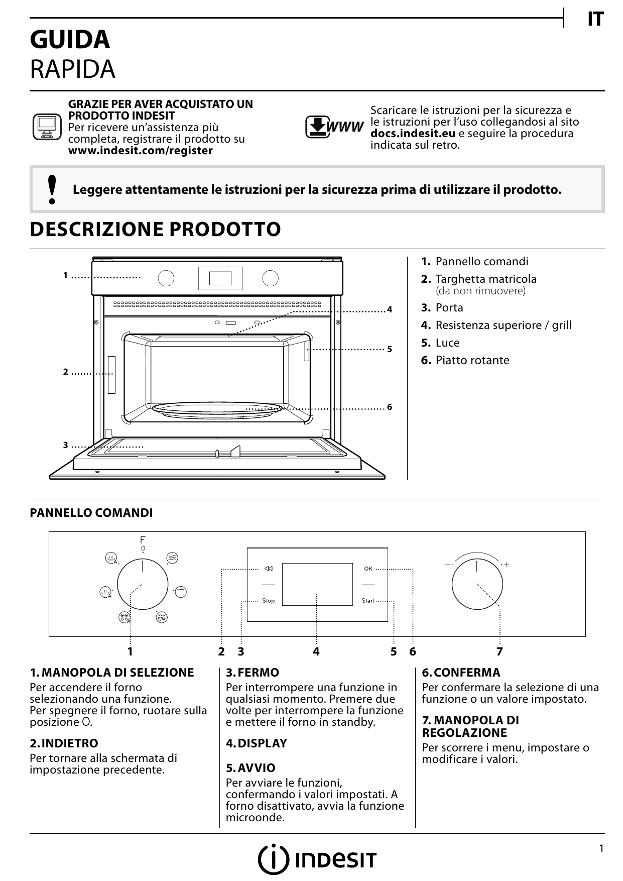 Indesit MWI 3343 IX Setup and user guide | Manualzz