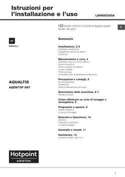 HOTPOINT/ARISTON AQD970F 697 (EU) - Korisnički vodič, informacije o  proizvodu | manualzz.com