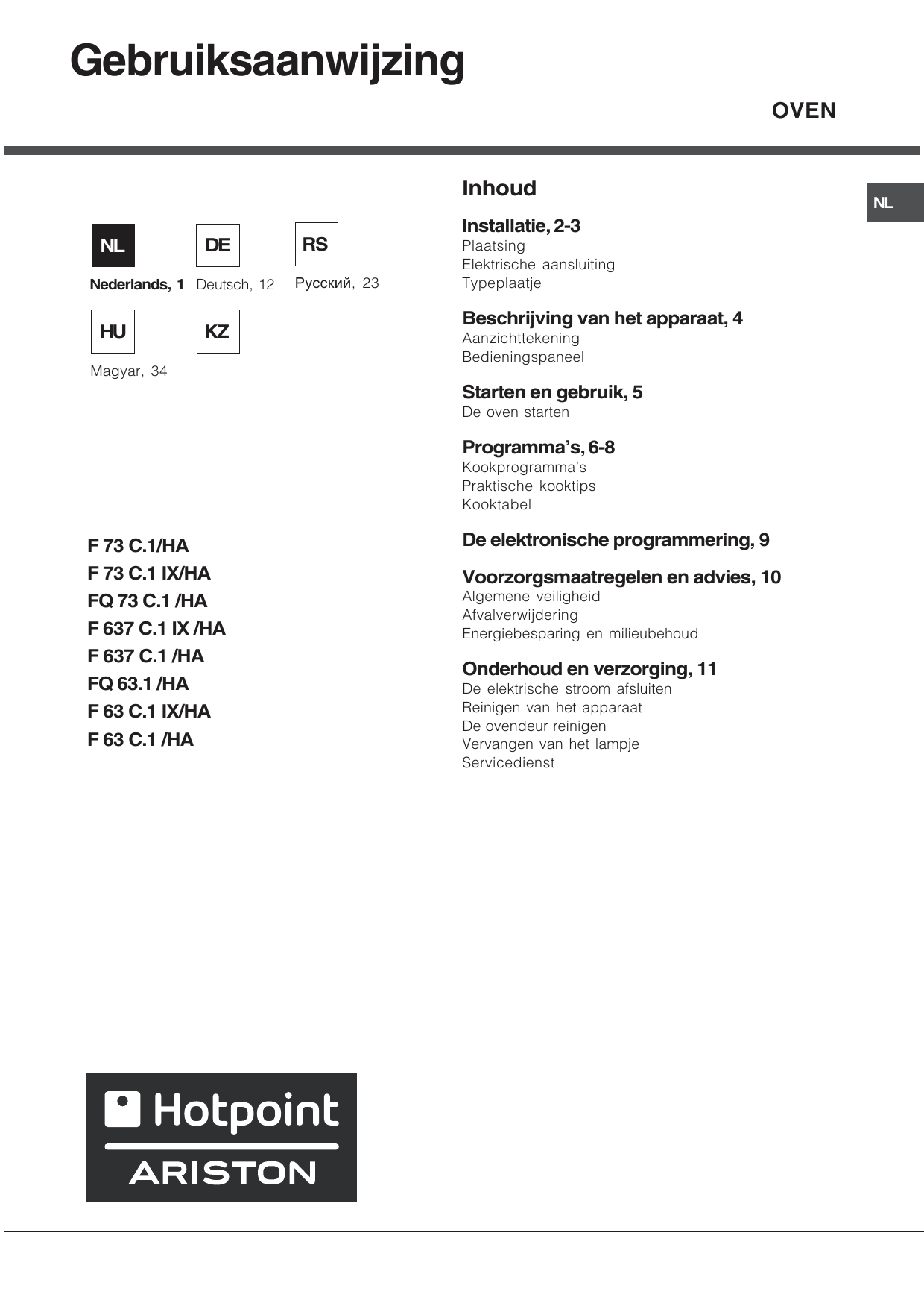 Whirlpool F 63 C 1 Ix Ha Fq 63 1 Bk Ha F 637 C 1 Ix Ha User Guide Manualzz