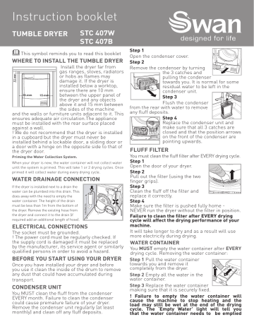 Swan STC 407B (UK) Instruction for Use | Manualzz