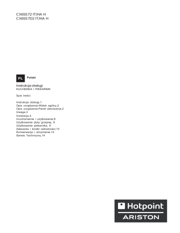 HOTPOINT/ARISTON CX65S7D2 IT (X)/HA H Instruction for Use | Manualzz