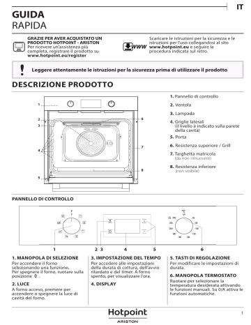 HOTPOINT/ARISTON FA3 540 H IX HA Setup and user guide | Manualzz