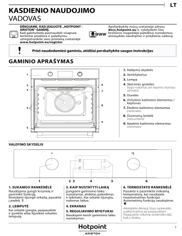 Hotpoint Ariston Fa5 841 Jh Ix Ha Setup And User Guide Manualzz