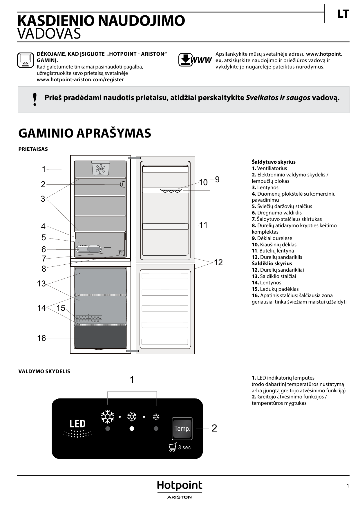 HOTPOINT/ARISTON H8 A2E W Setup and user guide | Manualzz