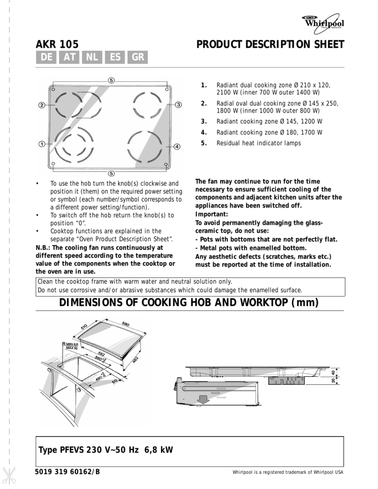 Whirlpool Akr 105 Av Akr 105 Ix Akr 105 Nb Akr 105 Wh User Guide Manualzz