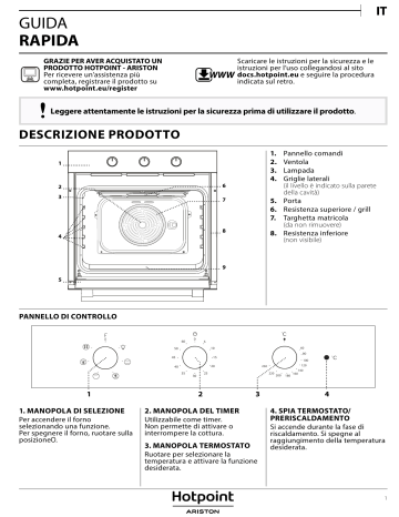 HOTPOINT/ARISTON FA 5534 IX Setup and user guide | Manualzz