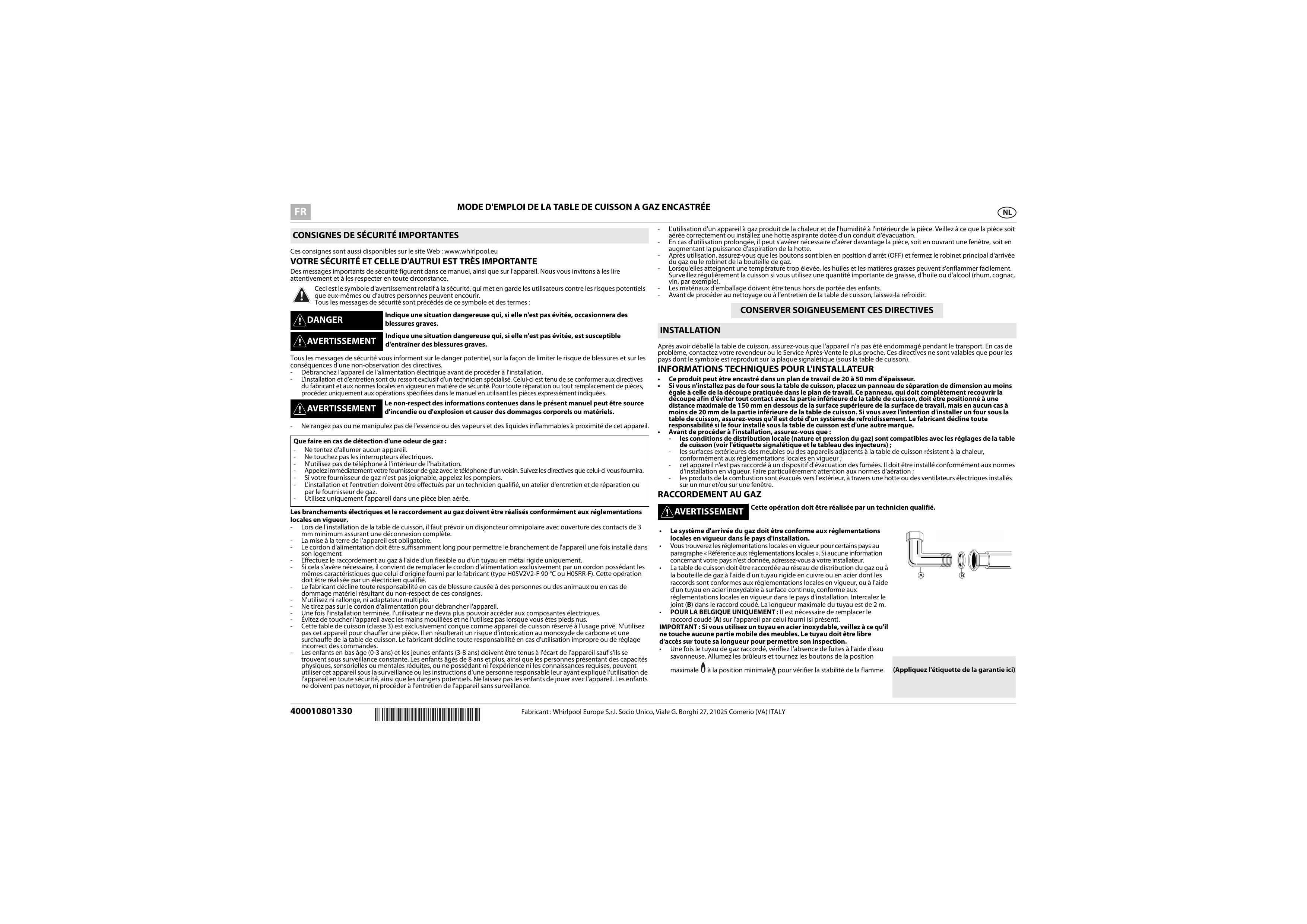 Whirlpool 9brkpg6001a Instruction For Use Manualzzcom
