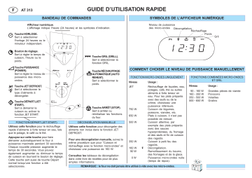 Whirlpool AT 313/WH Instruction for Use | Manualzz