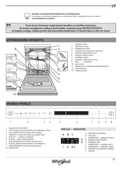 Whirlpool WIF 4O43 DLGT E - Product information, Safety guide, User guide,  User manual | manualzz.com