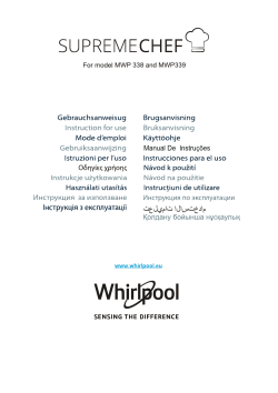 Whirlpool MWP 339 SB - Owner's manual, User guide, User manual |  manualzz.com