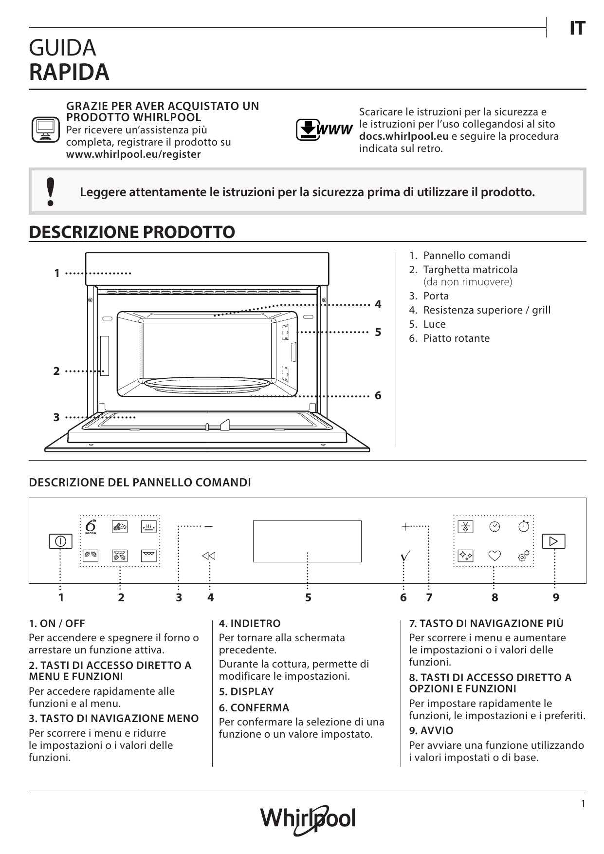 Whirlpool W7 MD440 Setup and user guide | Manualzz