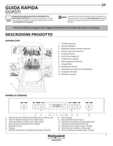 HOTPOINT/ARISTON HSFC 3T127 C Setup and user guide | Manualzz