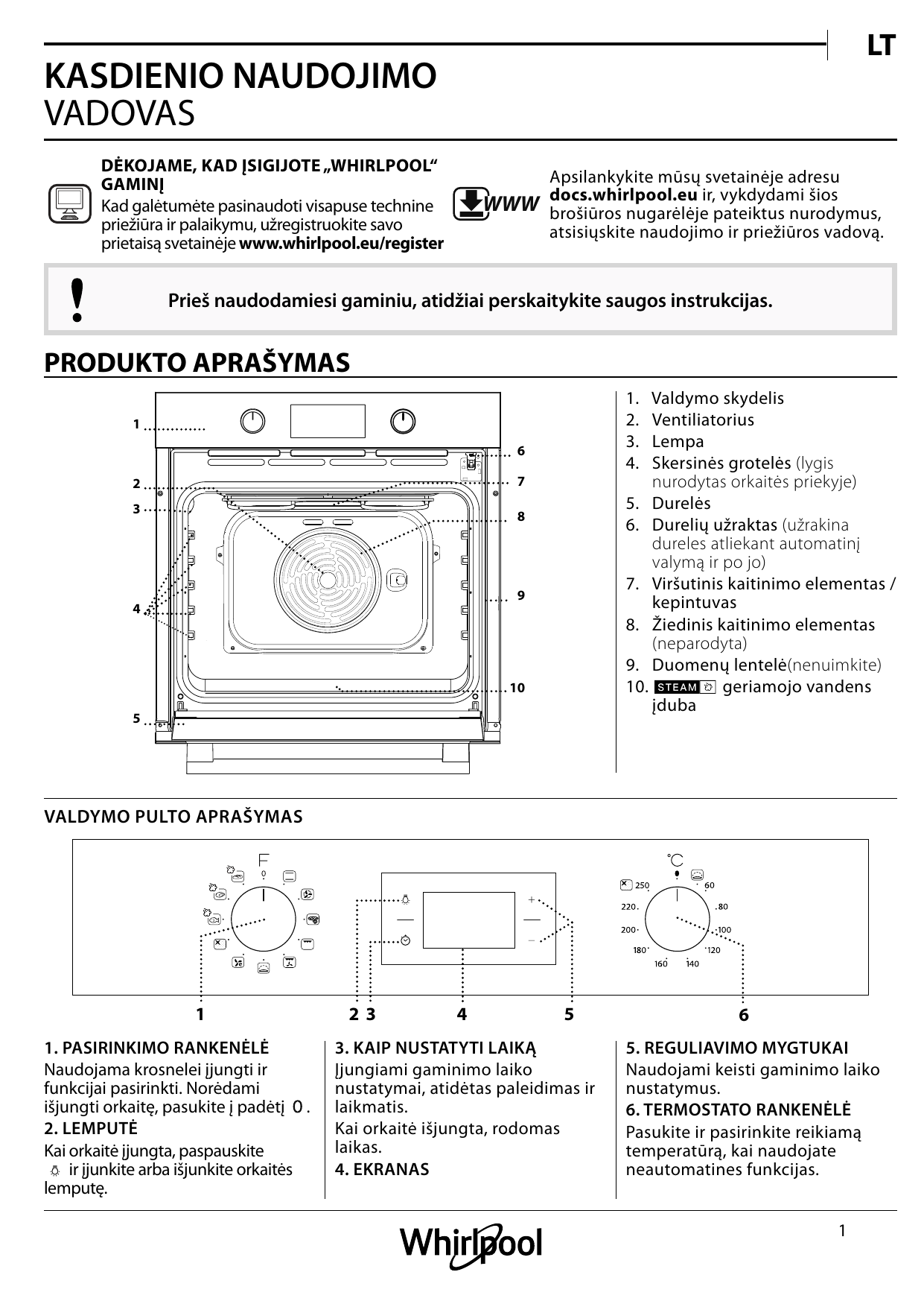 Whirlpool Oas Kp8v1 Ix Setup And User Guide Manualzz