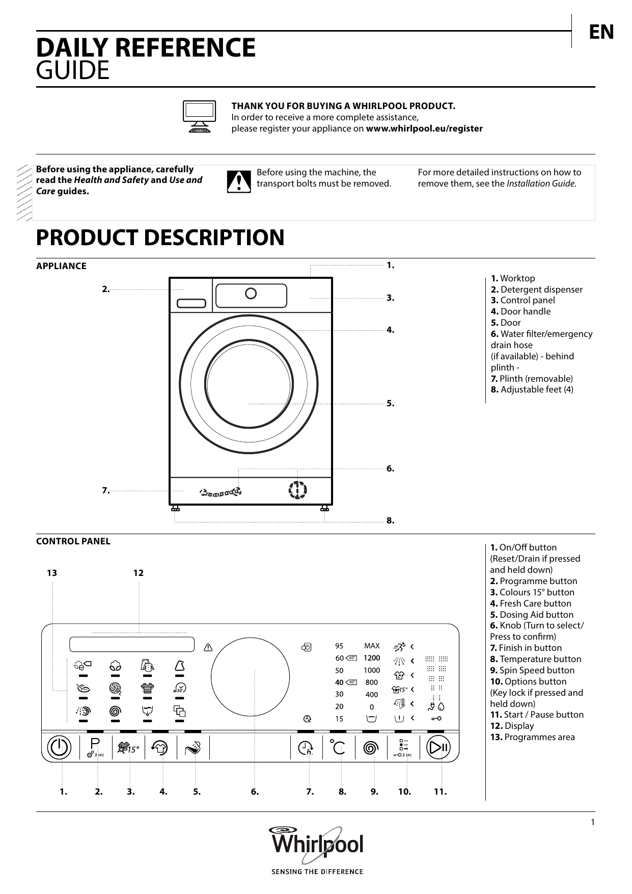 Whirlpool Fscr 90430 Setup And User Guide Manualzz Com