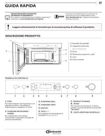 Bauknecht EMNK5 2438 PT Setup and user guide | Manualzz