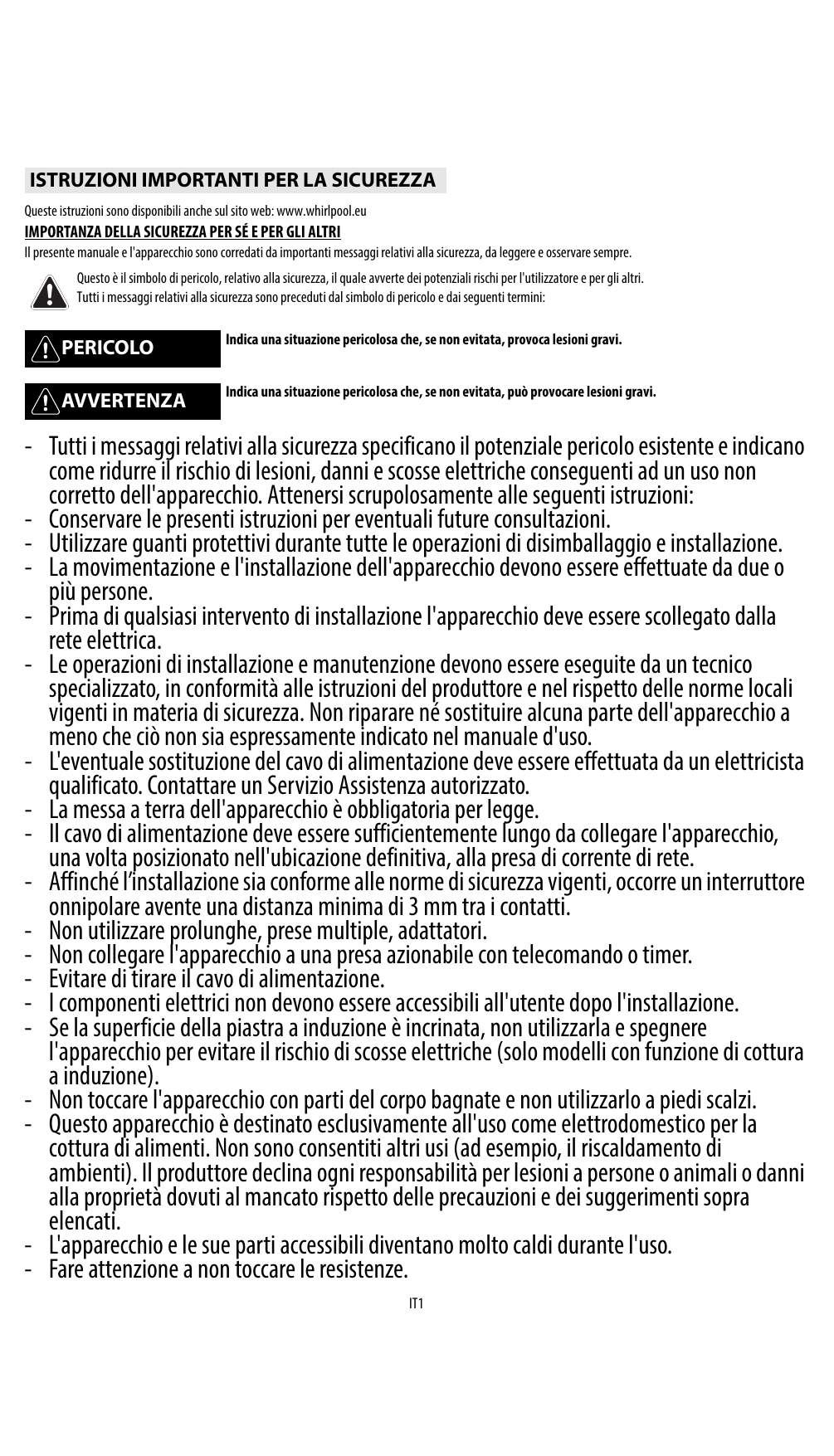 Whirlpool AKP 266 IX Instruction for Use | Manualzz