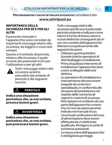 Whirlpool AMW 834/IXL Instruction for Use | Manualzz