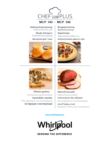 Whirlpool MCP 345 SL Instruction for Use | Manualzz