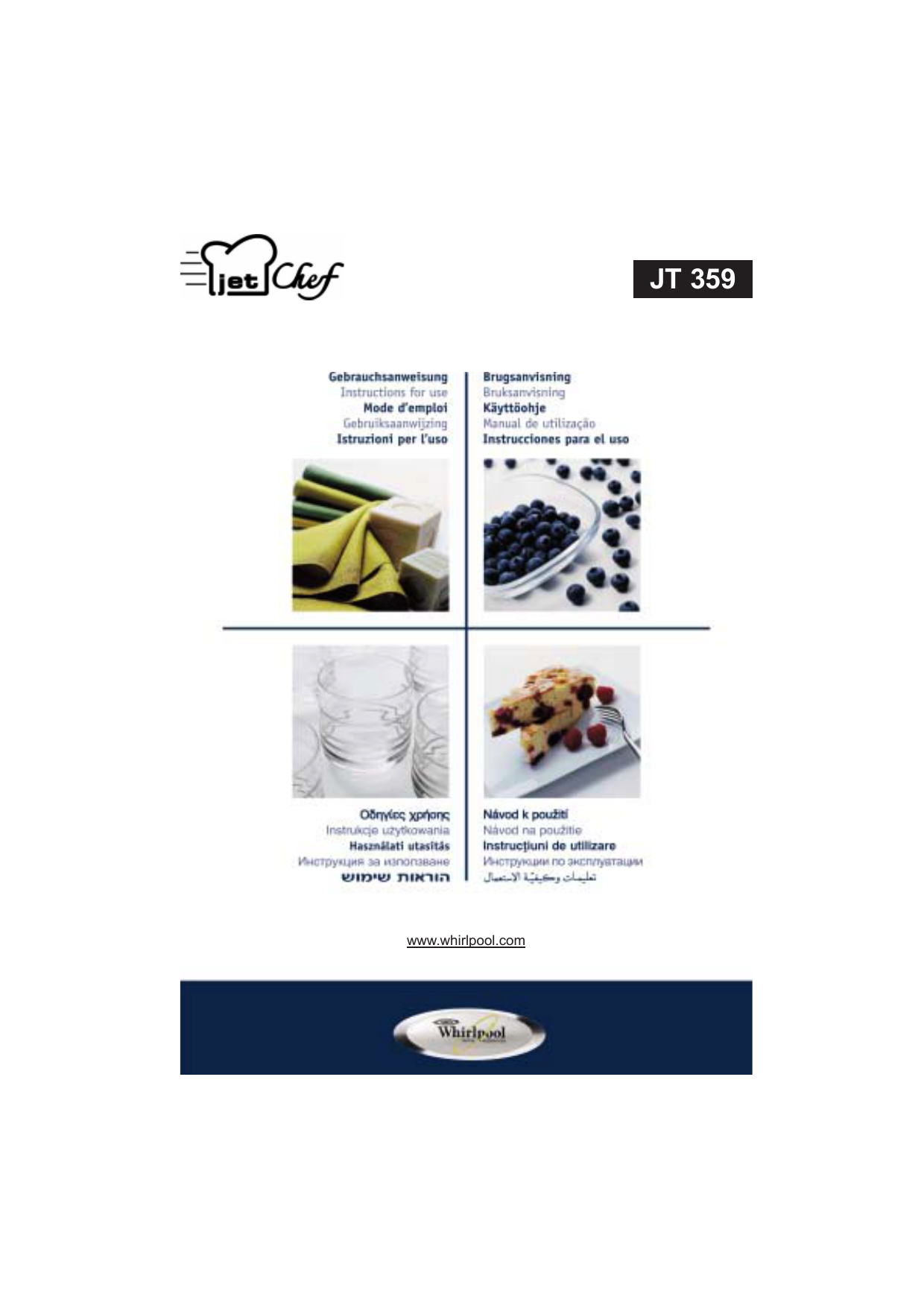 Whirlpool JT 359 BL Instruction for Use | Manualzz