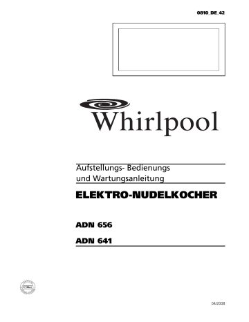 Whirlpool ADN 658 Instruction for Use | Manualzz