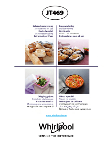 Whirlpool JT 469 WH Instruction for Use | Manualzz