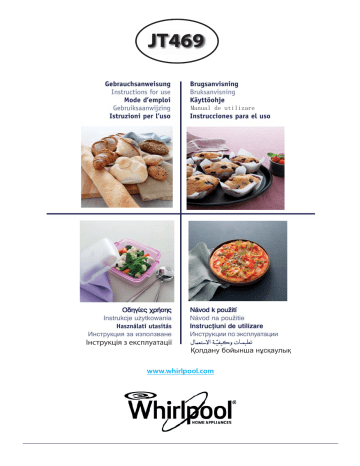 Whirlpool JT 469 WH Instruction for Use Manualzz