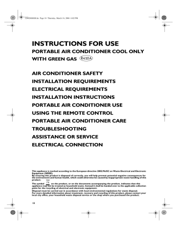 Whirlpool AMC 995 Instruction for Use | Manualzz