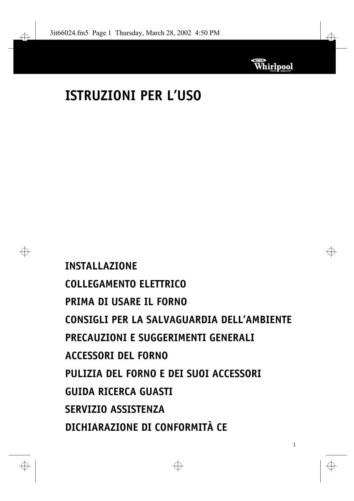 Whirlpool AKZ 389 IX Instruction for Use | Manualzz