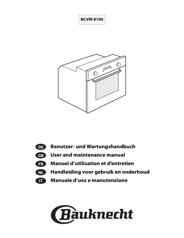 Bauknecht BCVM 8100/ PT Instruction for Use | Manualzz