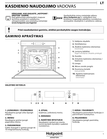 HOTPOINT/ARISTON FI9 891 SP IX HA Setup and user guide | Manualzz