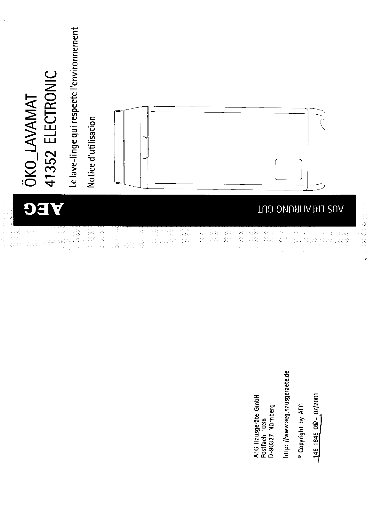 Aeg Lav Manuel Utilisateur Manualzz