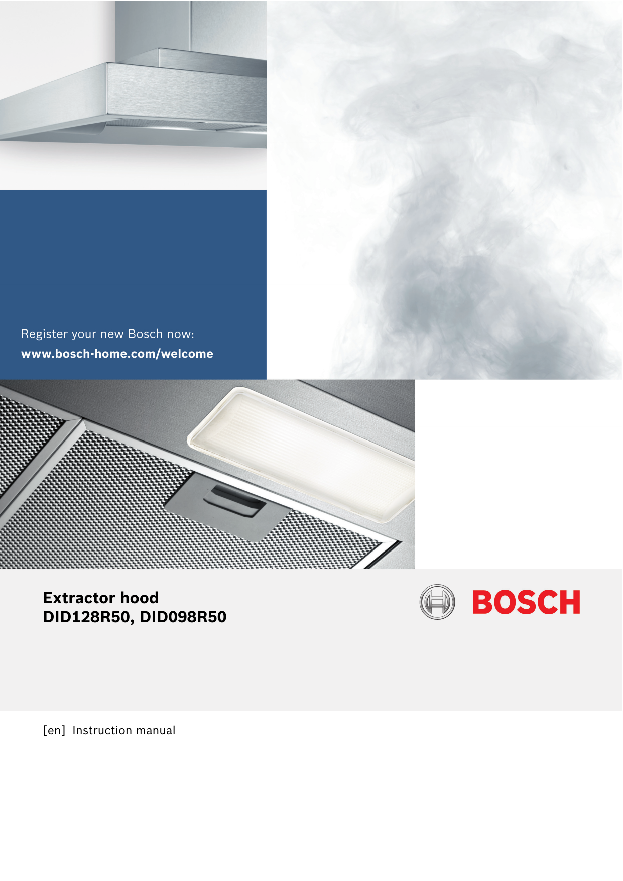 Bosch Did128r50 Island Chimney Hood Instruction Manual Manualzz Com
