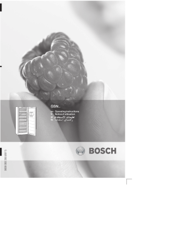 Bosch GSN32A10ME Freezer Cabinet Instruction manual | Manualzz