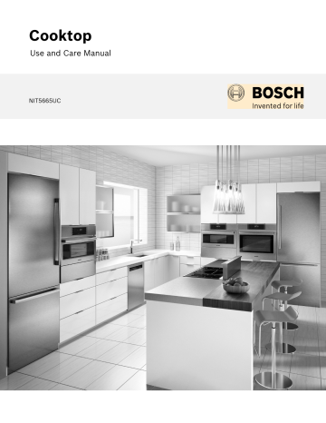 Bosch NIT5665UC Induction cooktop Instruction manual | Manualzz
