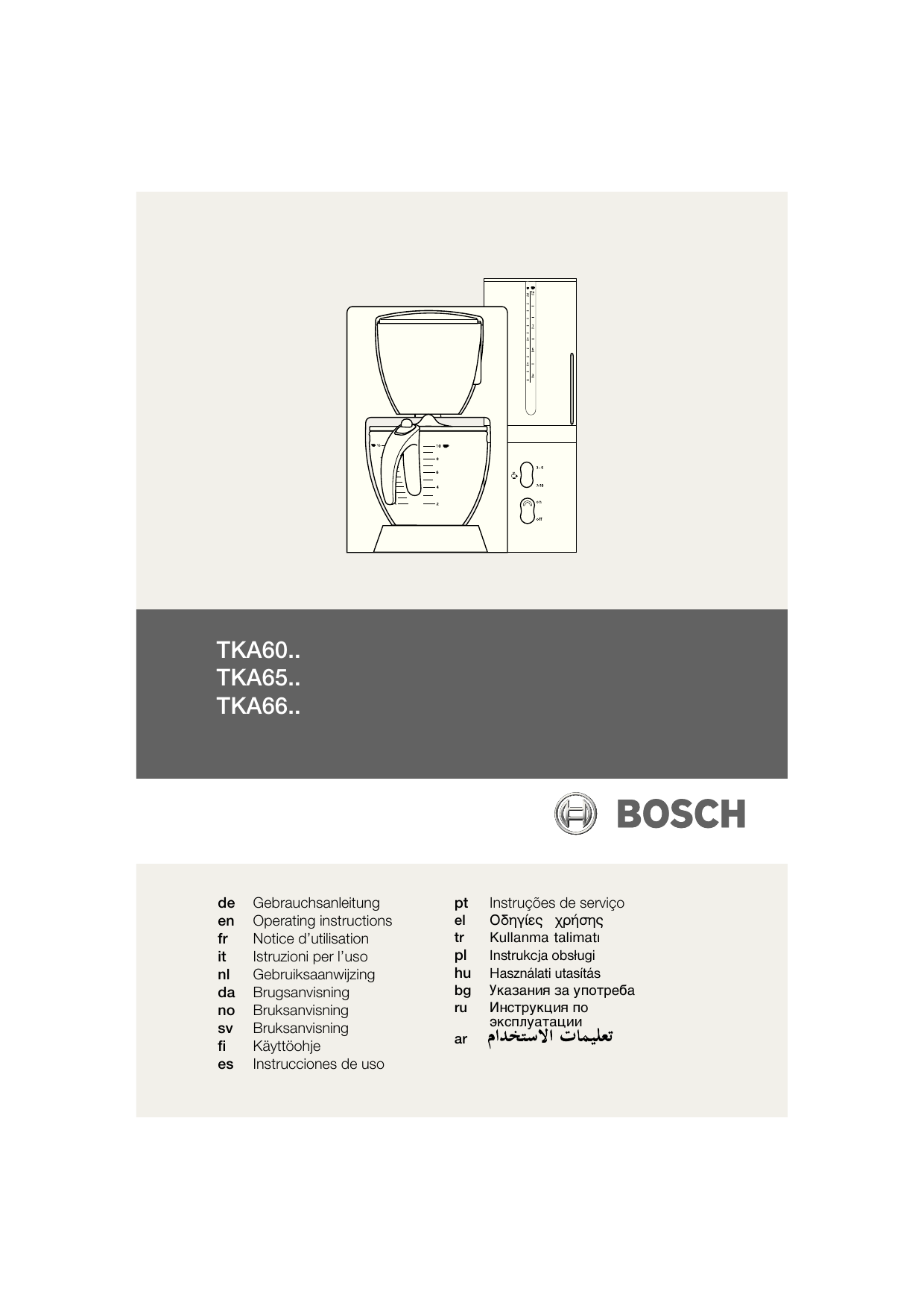 Bosch Tka6024 02 Tka6003 Tka6644 02 Tka6621 01 Tka6631 01 Tka662p1 01 Tka6634 01 Tka6501 01 Tka6031 03 Tka6621gb 01 Instruction Manual Manualzz