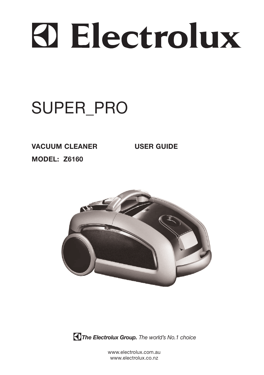 Electrolux Z6160 User Manual | Manualzz