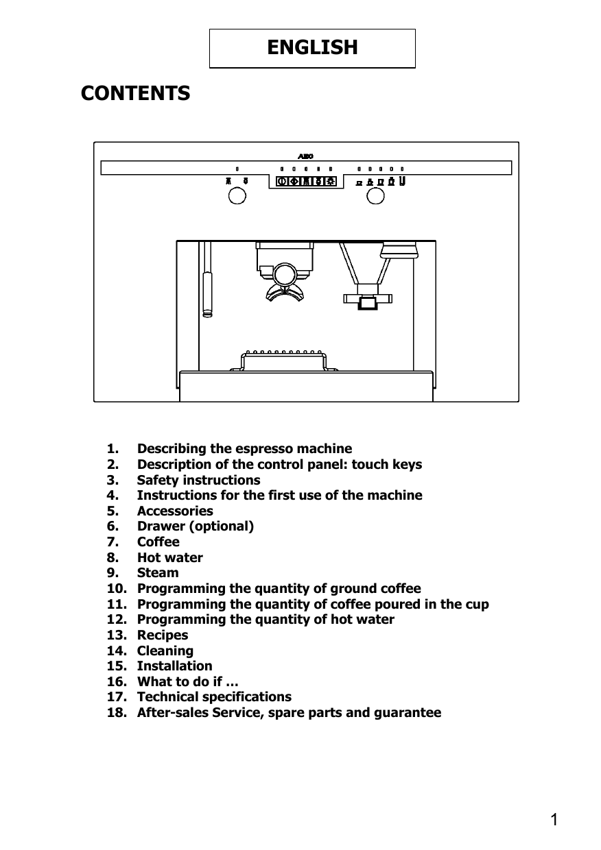 Aeg Electrolux Pe8038 M Uk User Manual Manualzz
