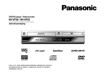 Panasonic NVVP30 Handleiding | Manualzz