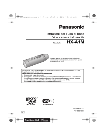 Panasonic HXA1ME Istruzioni per l'uso | Manualzz