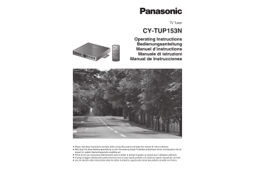 Panasonic CYTUP153N Istruzioni per l'uso | Manualzz