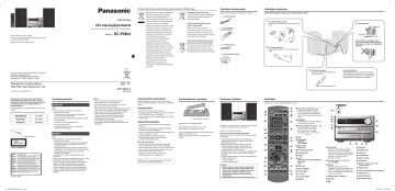 Panasonic SCPM04 Käyttö ohjeet | Manualzz