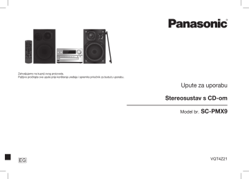 Panasonic SCPMX9 Upute za uporabu | Manualzz