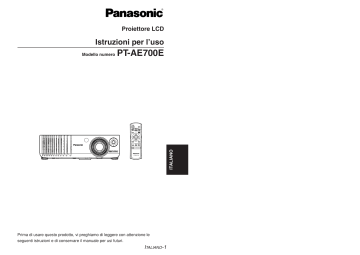 Panasonic PTAE700E Istruzioni per l'uso | Manualzz
