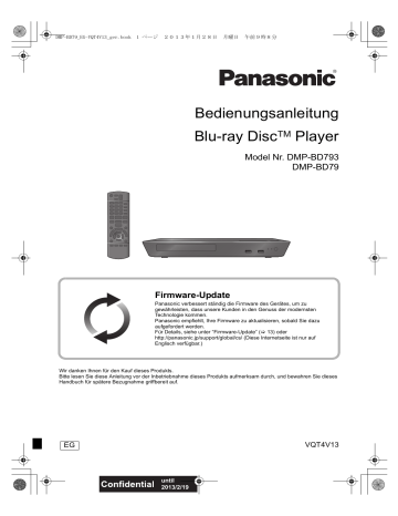 Panasonic DMPBD793EG Operating Instructions | Manualzz
