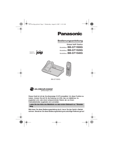 Panasonic BBGT1500G Operating Instructions | Manualzz