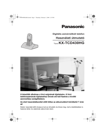 Panasonic KXTCD430HGB Használati utasítások | Manualzz