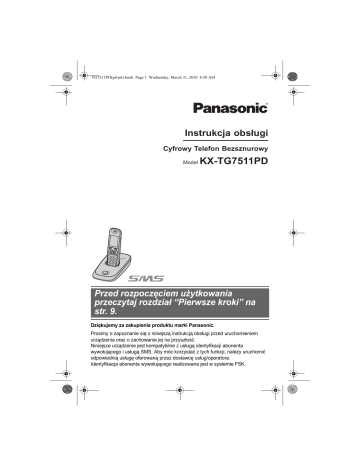 Panasonic KXTG7511PD Instrukcja obsługi | Manualzz